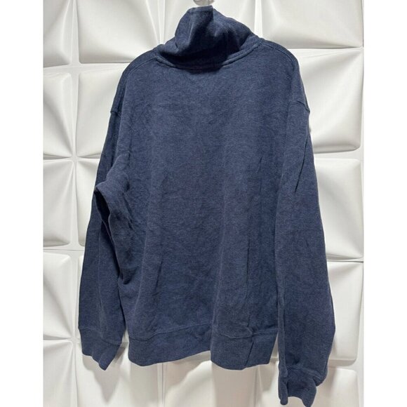 Polo Ralph Lauren Mens Sz XXL 2XL Heathered Blue Shawl Neck Sweater - Picture 4 of 6